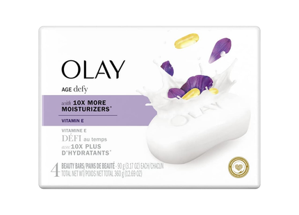 Olay - Vitamine E nettoyante - Pain de savon | 4 Barres X 90 g