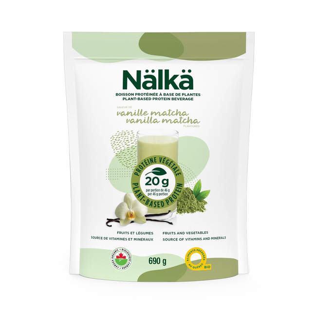 Nälkä - Plant-Based Protein Beverage, Vanilla Matcha | 690 g