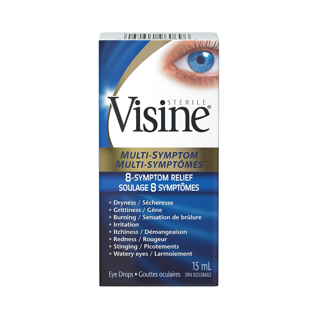 Visine - Gouttes oculaires multi-symptômes | 15 ml