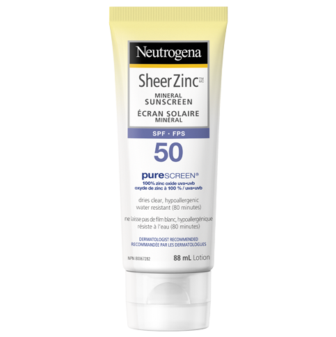 Neutrogena SheerZinc Mineral Sunscreen SPF50 | 88ml