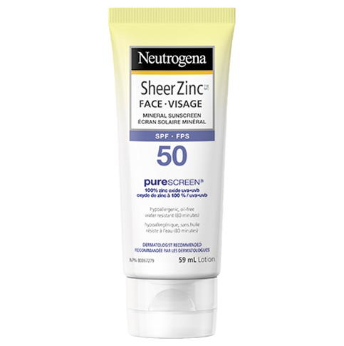 Neutrogena SheerZinc Face Mineral Sunscreen SPF50 | 59mL