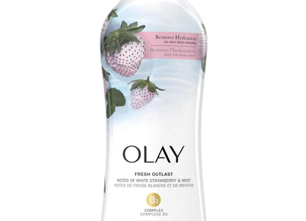 Olay - Nettoyant pour le corps Fresh Outlast B3 - Fraise blanche et menthe | 650 ml