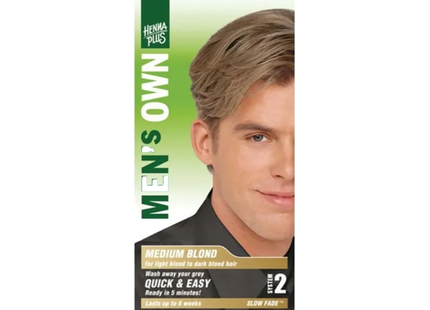 Hennaplus - Men's Own Hair Colour Medium Blond | 80 mL