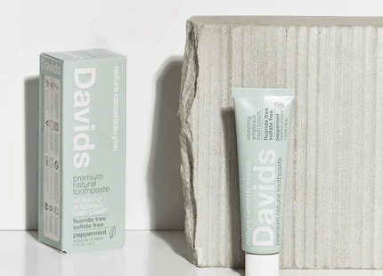 Davids Toothpaste - Peppermint Travel 1.75oz | 50 g