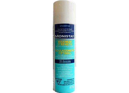 Monistat - Maximum Strength Instant Itch Relief Spray, 20% Benzocaine | 57 g