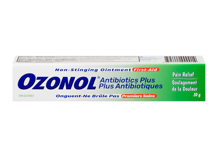 Ozonol - Pommade de premiers secours non piquante - Antibiotique Plus | 30g