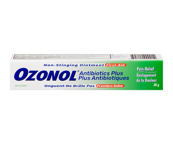 Ozonol - Non Stinging First Aid Ointment - Antibiotic Plus | 30 g ...