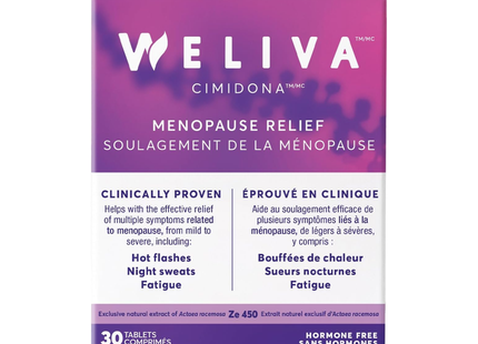 Weliva - Cimidona Menopause Relief | 30 Tablets