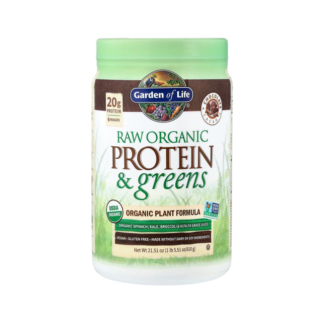 Garden of Life - RAW ORGANIC Protein & Greens, Chocolate | 610 g