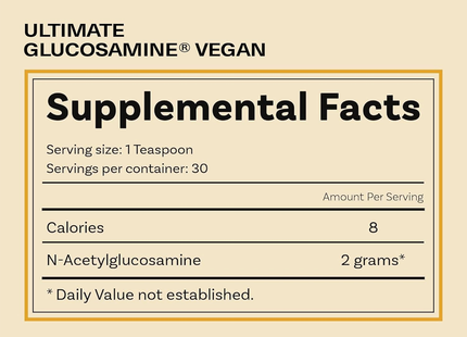 Ultimate Glucosamine - Vegan Once-A-Day Powder | 60 g