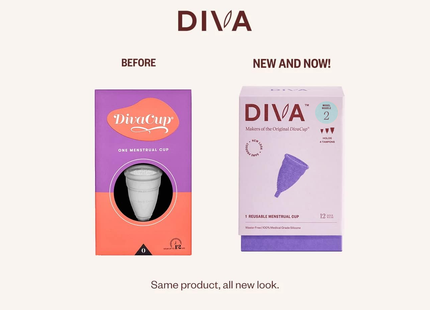 DivaCup - Coupe menstruelle en silicone Diva - Modèle 2 | 1 tasse