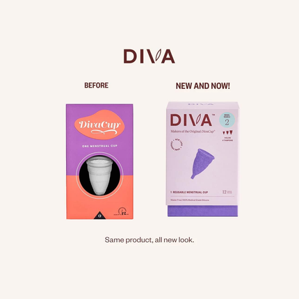 DivaCup - Diva Silicone Menstrual Cup - Model 2 | 1 Cup