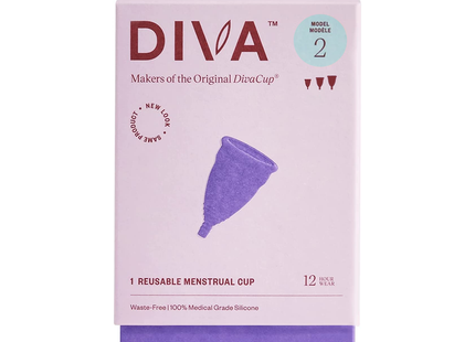 DivaCup - Coupe menstruelle en silicone Diva - Modèle 2 | 1 tasse