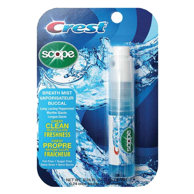 Crest - Scope Breath Mist - Saveur de menthe poivrée longue durée | 7 ml