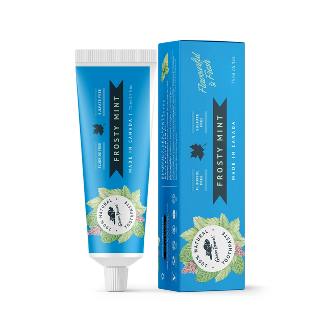 Dentifrice naturel à la menthe givrée Green Beaver | 75 ml