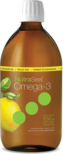 NutraSea - Omega-3 - EPA + DHA 1250mg per Serving - Zesty Lemon Flavour | Value Size 500 ml
