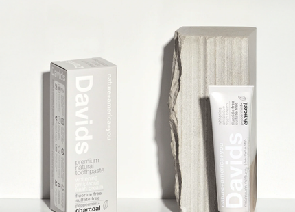 Davids Toothpaste - Charcoal Peppermint Travel Size | 50 g