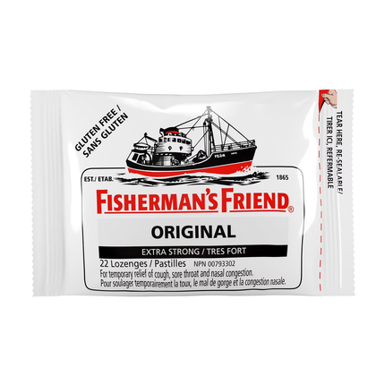 Fisherman's Friend - Pastilles Extra Fortes Sans Gluten pour la Gorge - Saveur Originale | 22 Pastilles