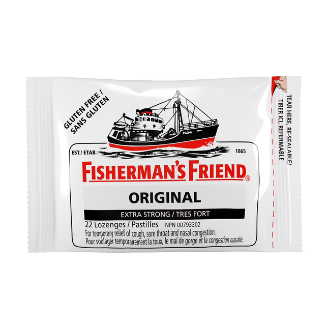 Fisherman's Friend - Pastilles Extra Fortes Sans Gluten pour la Gorge - Saveur Originale | 22 Pastilles
