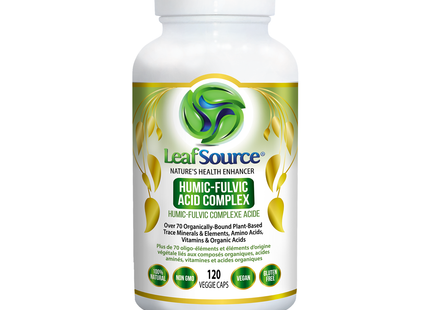 Leaf Source - Shilajit W Humic-Fulvic Acid Complex | 120 Veggie Caps