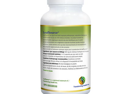 Leaf Source - Shilajit W Humic-Fulvic Acid Complex | 120 Veggie Caps
