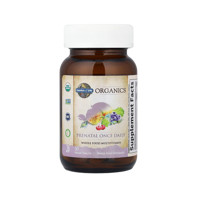 Garden of Life - Complément prénatal biologique, une fois par jour | 30 comprimés