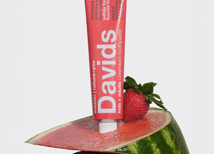 Davids Toothpaste - Kids+Adult Strawberry+Watermelon | 149 g