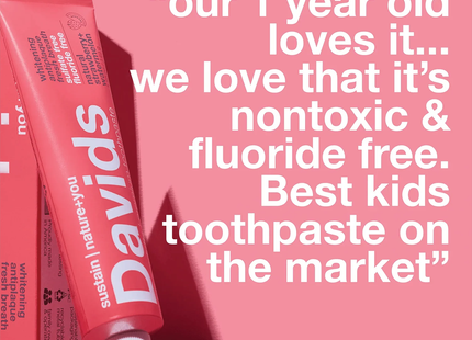 Davids Toothpaste - Kids+Adult Strawberry+Watermelon | 149 g