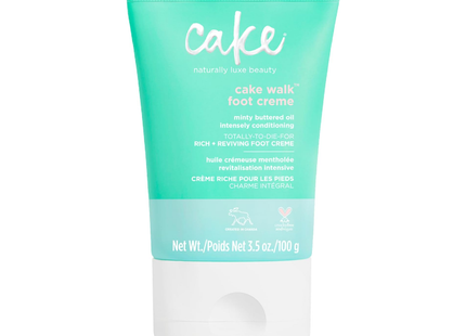 Cake - Crème pour les pieds Huile au beurre de menthe intensément revitalisante | 100 g