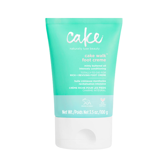 Cake - Crème pour les pieds Huile au beurre de menthe intensément revitalisante | 100 g