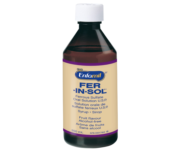 Enfamil - Fer In Sol Ferrous Sulfate Oral Solution U.S.P Syrup Fruit F ...