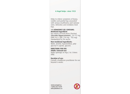 A.Vogel - Venaforce Horse Chestnut Gel for Heavy Legs | 100 g