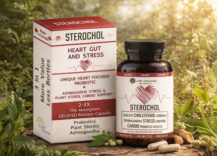 Celt Naturals - Sterochol Heart Gut And Stress | 30 Veg Capsules