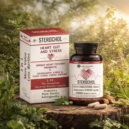 Celt Naturals - Sterochol Cœur, Intestin et Stress | 30 gélules végétales