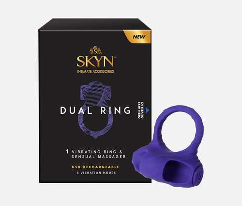 SKYN - Double anneau | 1 Anneau vibrant + Masseur Sensuel