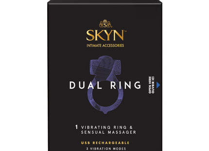 SKYN - Anneau double | 1 anneau vibrant + masseur sensuel