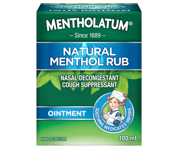 Mentholatum - Natural Menthol Rub Ointment | 100 mL – White Cross E-Store