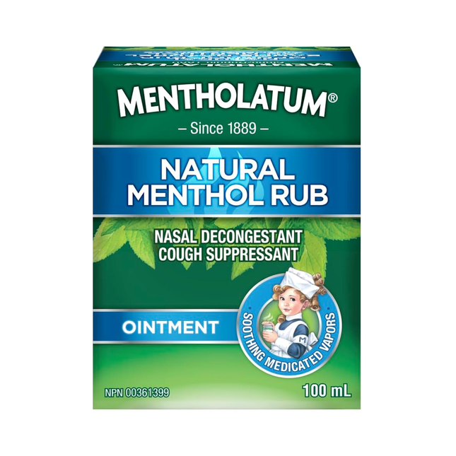 Mentholatum - Pommade au Menthol Naturel | 100 mL