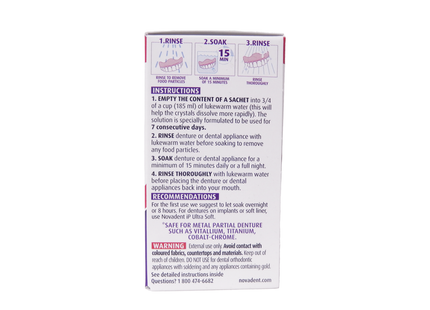 Nova Dent - Original Formula Dentures & Dental Appliances Cleanser | 5 ...
