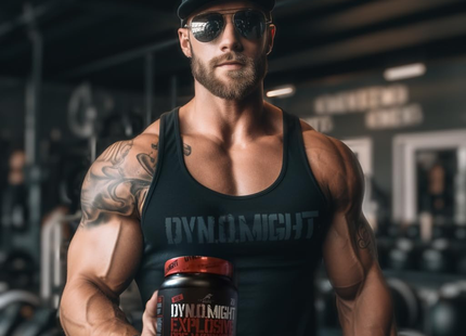 DYNOMIGHT - Fully Dosed Explosive Pre-Workout, Blue Raspberry Flavour | 420 g