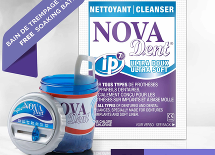 Nova Dent - iP Ulta Soft with Free Soaking Bath 1 Year Kit | 52 x 5 g Sachets