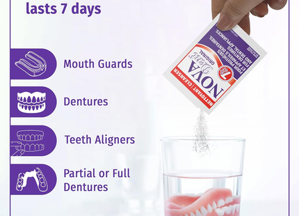 Nova Dent - Original Denture Cleanser 6 Month Kit