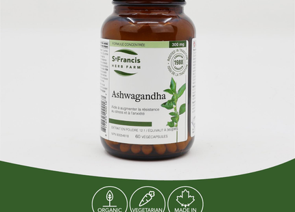 Gélules d'Ashwagandha de Saint-François | 60 gélules