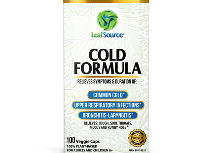 Leaf Source - Cold Formula | 100 Veggie Caps