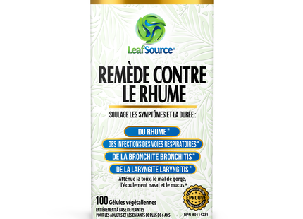 Leaf Source - Cold Formula | 100 Veggie Caps