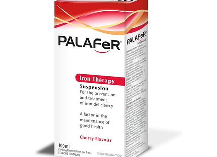 Palafer - Iron Therapy, Ferrous Fumarate Cherry Flavour | 100 mL