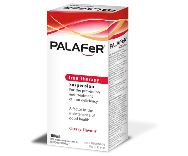 Palafer - Iron Therapy, Ferrous Fumarate Cherry Flavour | 100 mL ...