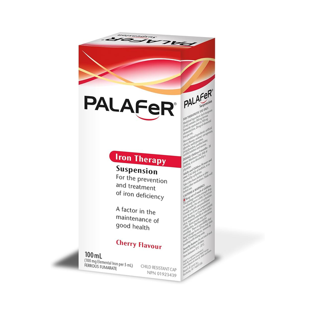 Palafer - Iron Therapy, Ferrous Fumarate Cherry Flavour | 100 mL