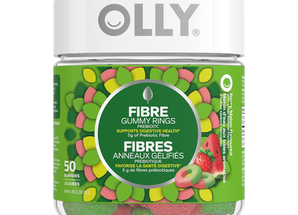 Olly - Fibre Gummy Rings, Berry Melon Flavour | 50 Gummies