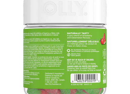 Olly - Fibre Gummy Rings, Berry Melon Flavour | 50 Gummies